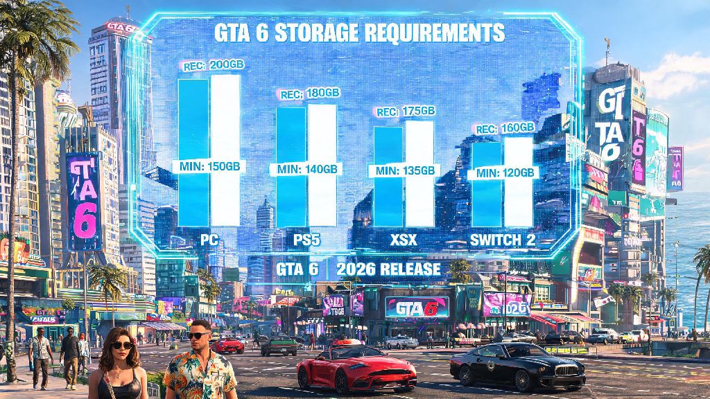 How Much Storage Will GTA 6 Take? 2026 Full Guide for PC & Consoles